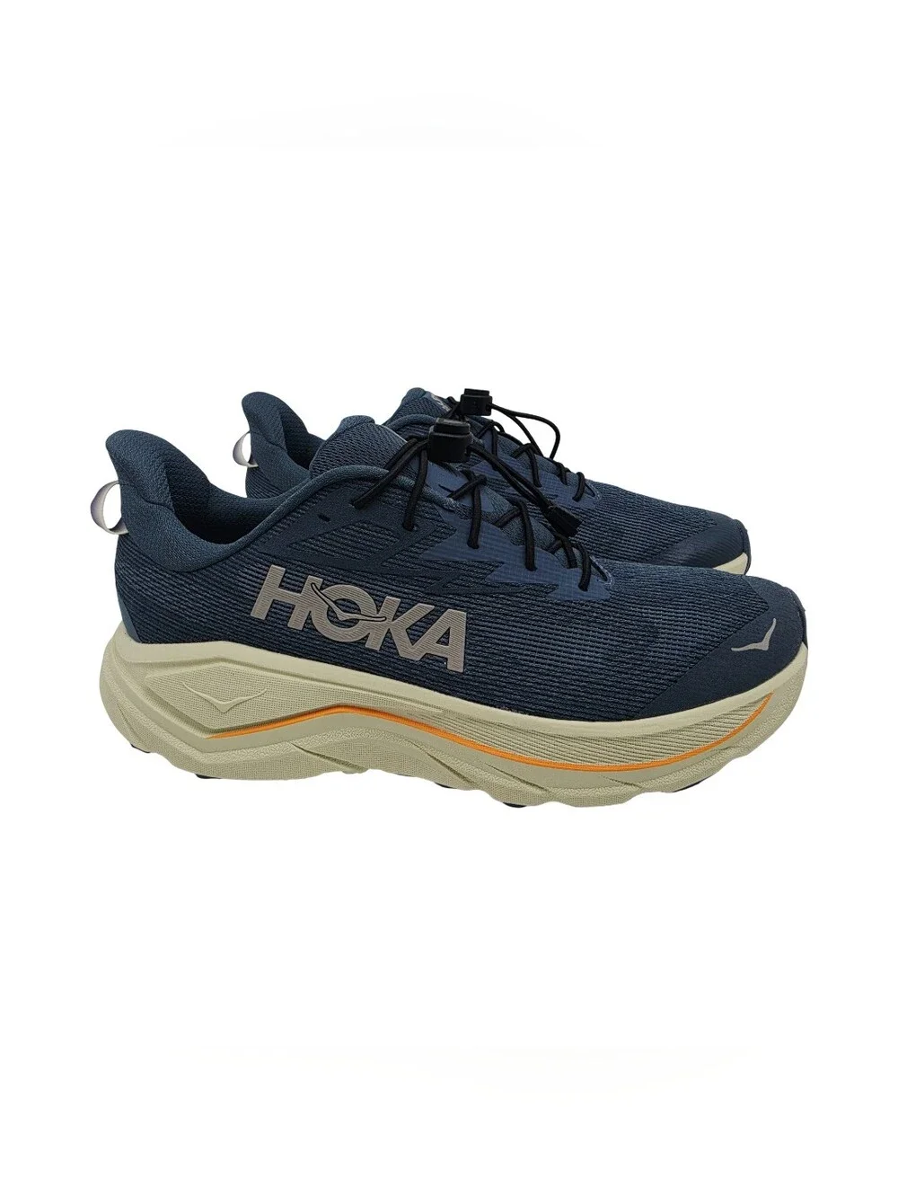 HOKA Men's Challenger 8 Trail Running Shoes Faded Navy Pampass Grass 10.5 Wide